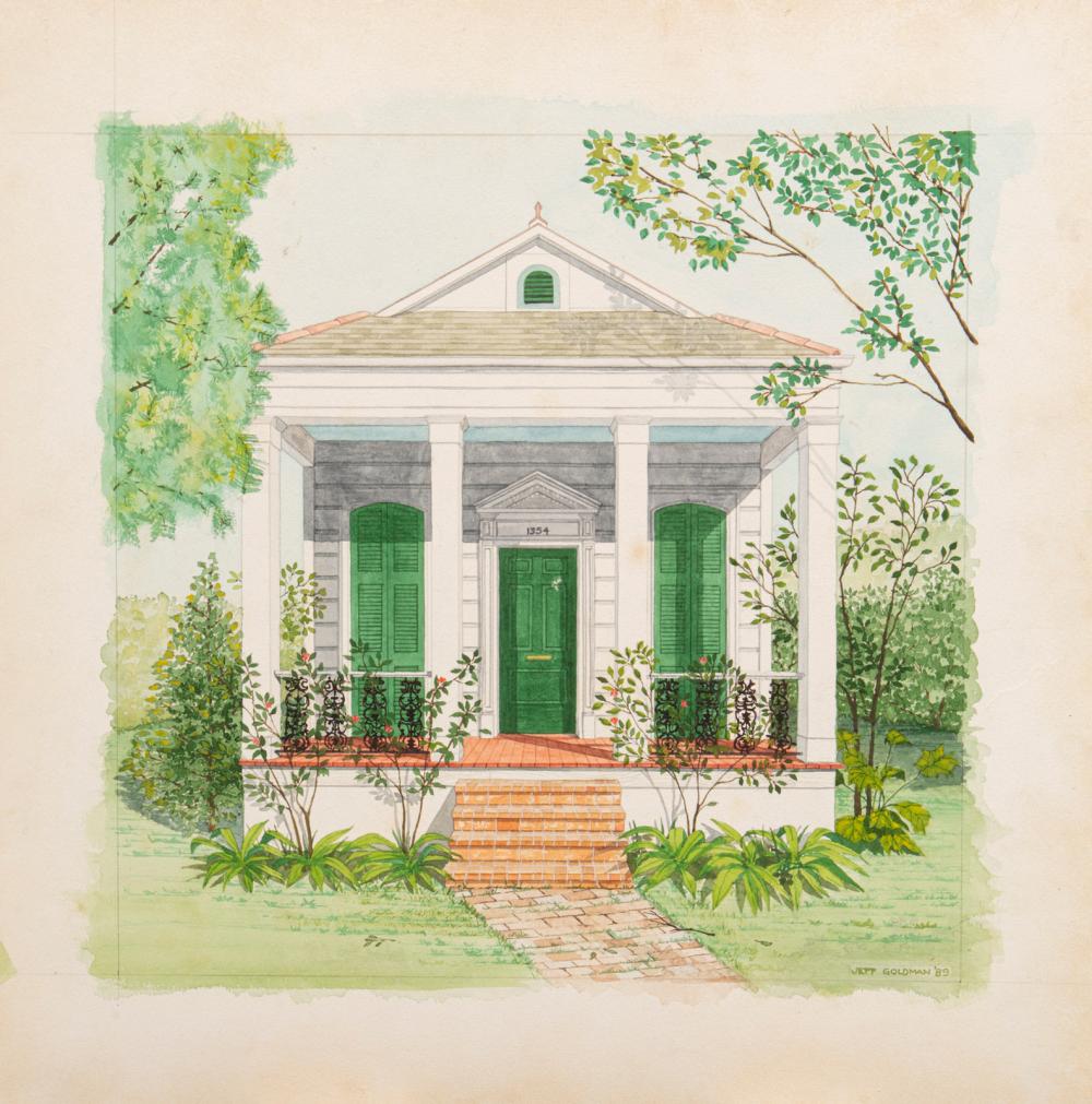 Appraisal: Jeffrey Goldman American New Orleans - Moss Street Villa House