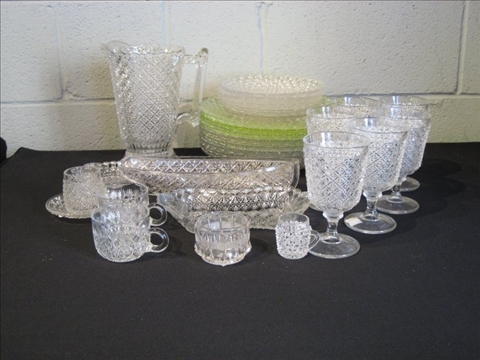 Appraisal: LARGE LOT OF PRESSED GLASS