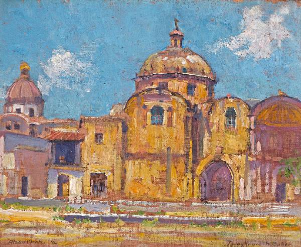 Appraisal: Alson Skinner Clark - A Church in Old Mexico signed