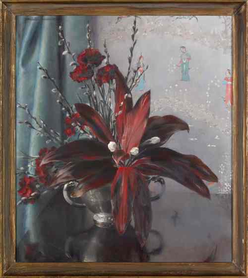 Appraisal: Christine Horter Kondall American - oil on canvas still life