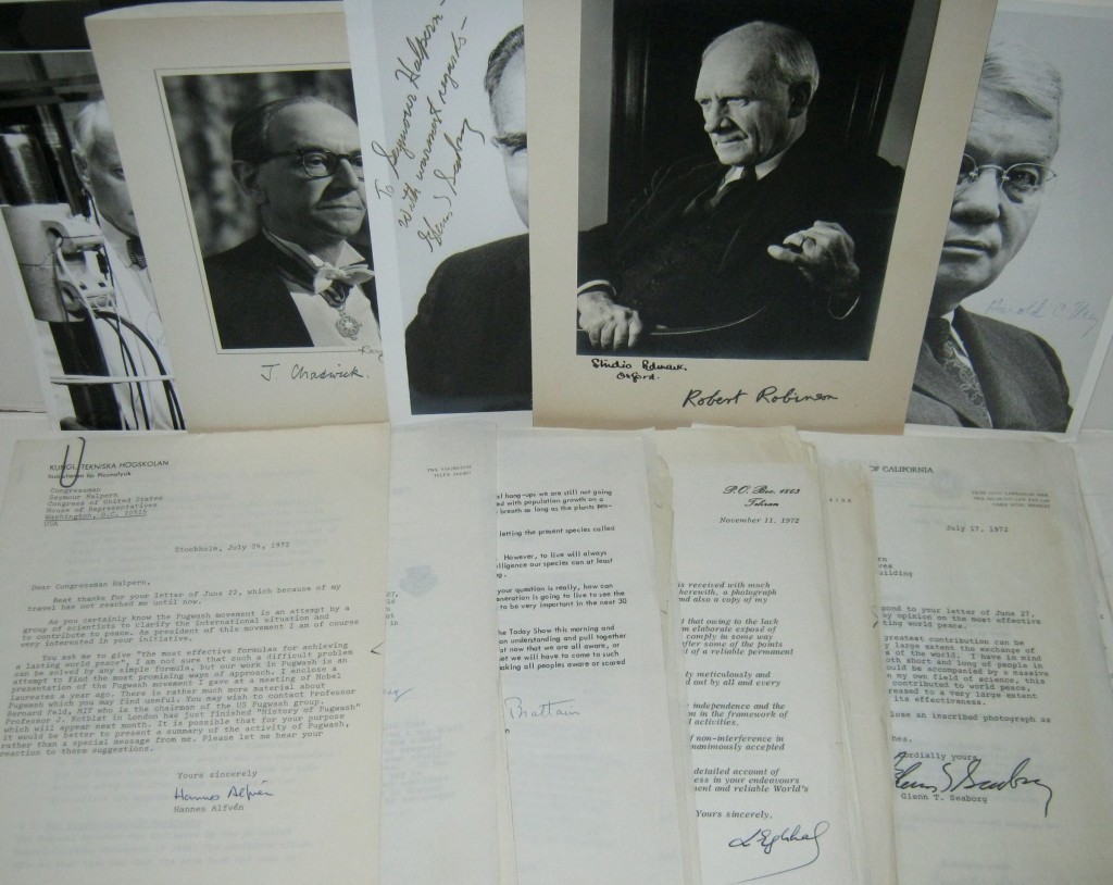 Appraisal: NOBEL LAUREATES Collection of Letters and Photographs Signed or Signed