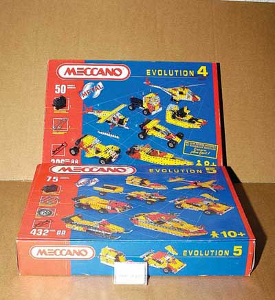 Appraisal: French Meccano late issue Sets consisting of Evolution x Space