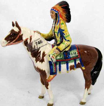 Appraisal: Beswick Indian On Skewbald Pony