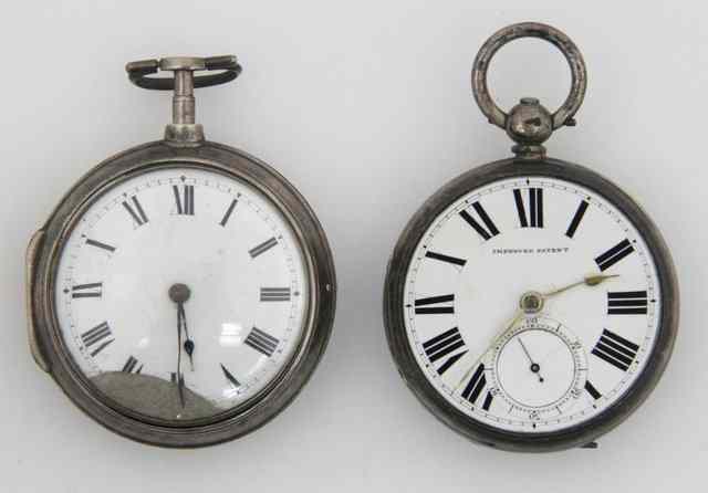 Appraisal: A George III silver pair cased pocket watch the case