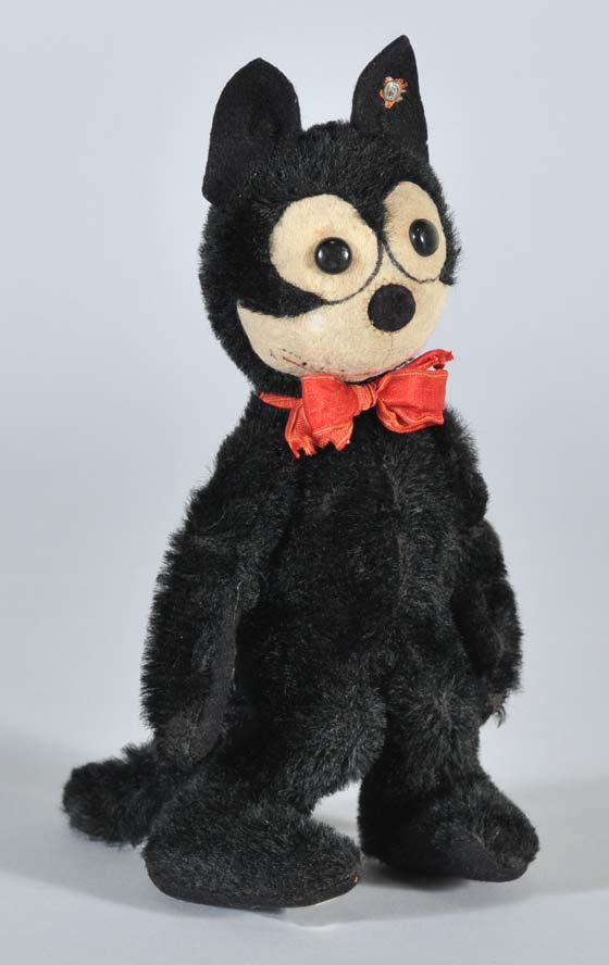 Appraisal: Rare Steiff Felix The Cat high circa with Steiff button