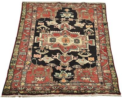 Appraisal: A Persian Lilihan Rug Approx '- x '- Medium dense