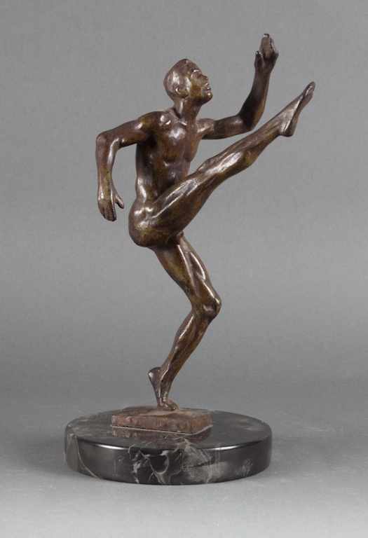 Appraisal: Joseph Brown American - ''Sketch for Punter '' bronze maquette