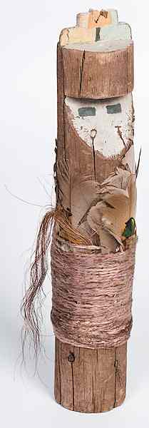 Appraisal: Pueblo Prayer Stick with remnants of tableta and wrapped with