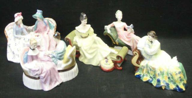 Appraisal: ROYAL DOULTON Figurines Reclining Ladies Series HN HN HN HN