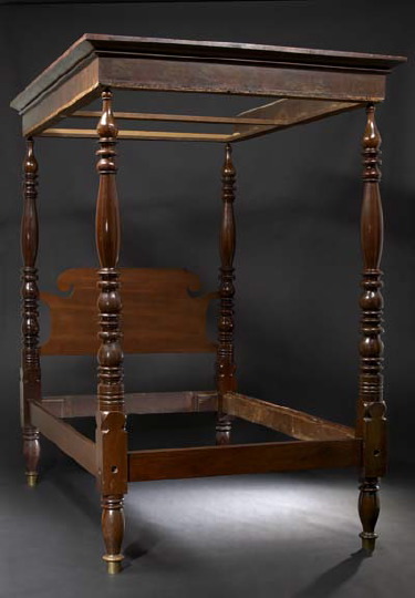 Appraisal: Louisiana Sheraton Mahogany Tester Bed th century retaining its rare