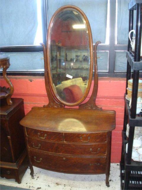 Appraisal: Victorian Oak Chest Mirror From a Lexington Ave NYC estate