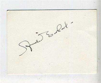 Appraisal: piece Card Signed Earhart Amelia