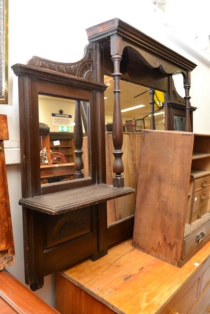 Appraisal: AN ANTIQUE STYLE OVERMANTLE MIRROR