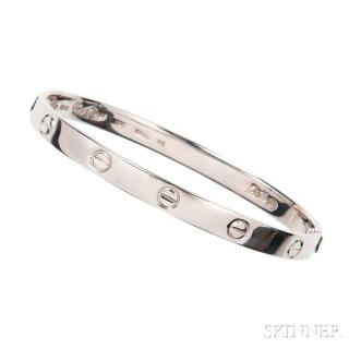 Appraisal: kt White Gold Love Bracelet Aldo Cipullo Cartier kt White