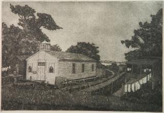 Appraisal: Guy Livingston Woolley etching and aquatint Guy Livingston Woolley American