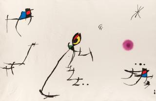 Appraisal: JOAN MIRO SPANISH - From the Barcelona Series - etching