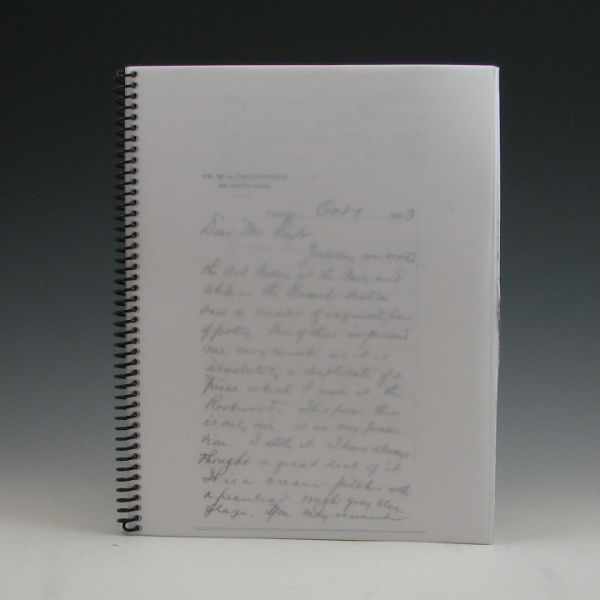 Appraisal: Notebook of photocopied letters notes journal pages and other paperwork