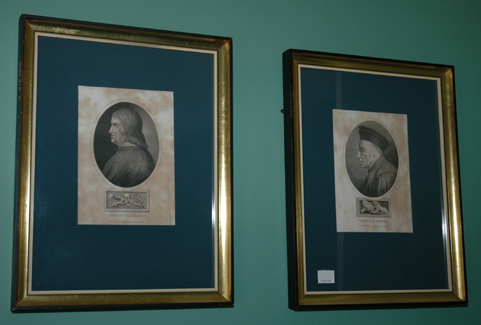 Appraisal: A SET OF FOUR FRAMED STEEL ENGRAVINGS Early th century