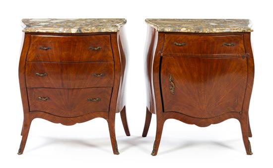 Appraisal: Sale Lot A Pair of Louis XVI Style Diminutive Commodes