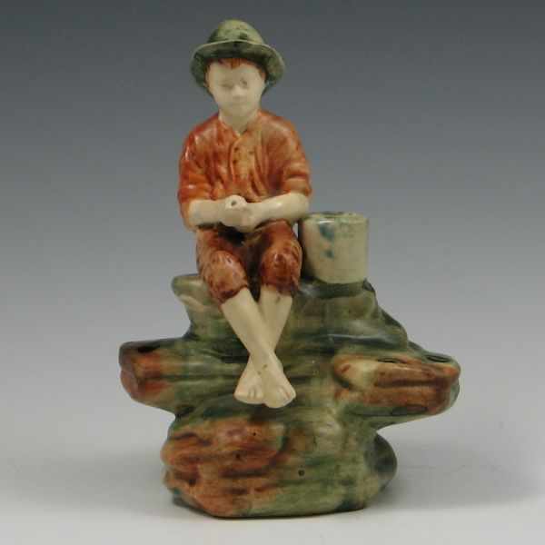 Appraisal: Weller Woodcraft Muskota Fisher Boy unmarked mint condition ''h