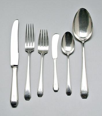 Appraisal: Towle Cascade sterling flatware pieces monograms detailed list available Average