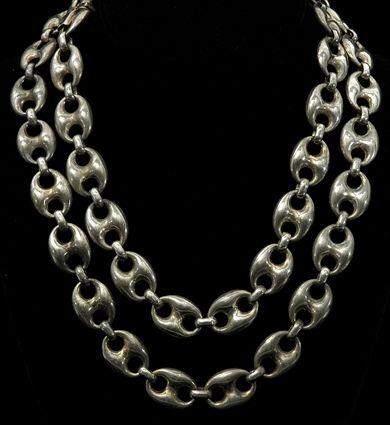 Appraisal: Massive Sterling Silver Chain