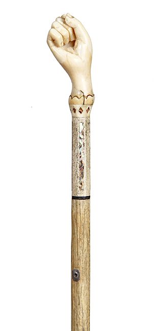 Appraisal: Captain s Wife Nautical Cane- Mid th Century- Mr Marder