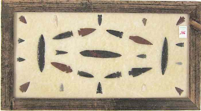 Appraisal: COLLECTION OF TWENTY-SEVEN NATIVE AMERICAN INDIAN STYLE HUNTING POINTS COPIES