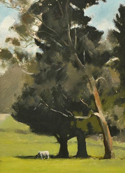 Appraisal: A E NEWBURY - Afternoon Eltham c oil on academy