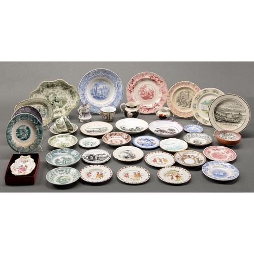 Appraisal: A collection of British pearlware white ware and other earthenware