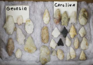 Appraisal: Prehistoric lithic points from Georgia Carolina the Southwest pcs lengths