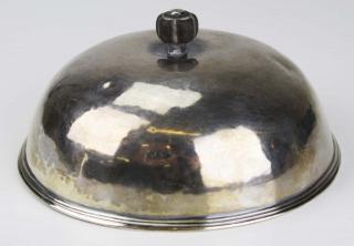 Appraisal: Arts and Crafts hand hammered sterling silver dome made by