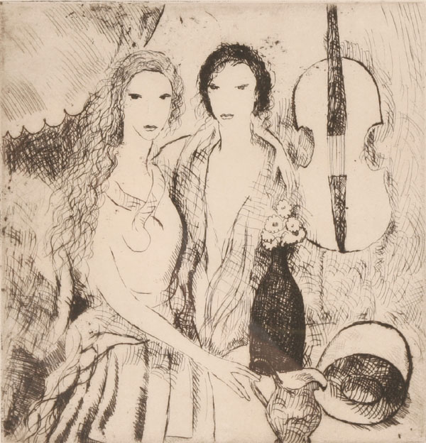 Appraisal: Marie Laurencin French - Jeunes Filles au Violoncelle etching x