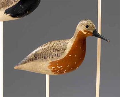 Appraisal: Red knot or 'robin snipe' decoy h v shourds sr