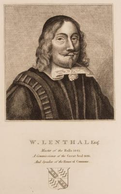 Appraisal: English School th Century Portrait of William Lenthall the Master