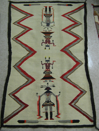 Appraisal: TWO NAVAJO AREA RUGS ' x ' and ' x