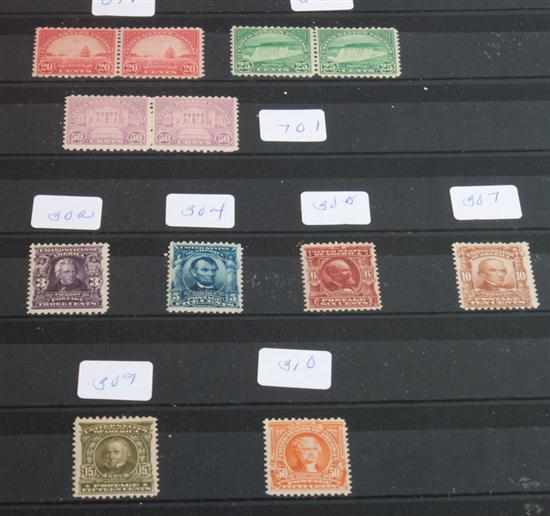 Appraisal: United States Stamps Selection of rare items including White Plains