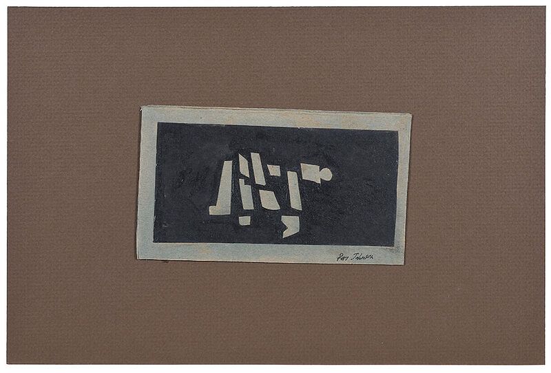 Appraisal: Ray Johnson American - Untitled abstract composition one from a