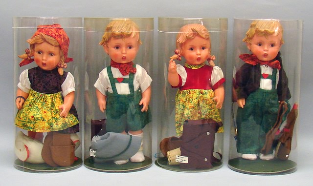 Appraisal: Lot of MIP vinyl Hummel dolls Peterle - School Boy