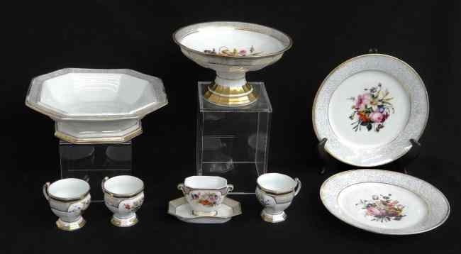 Appraisal: Lot of th c French Old Paris porcelain including ''