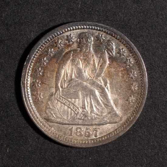 Appraisal: United States seated Liberty type silver dime MS- Estimate -