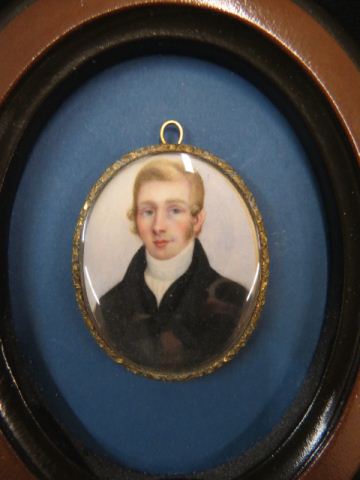 Appraisal: Minature Portrait on Ivory of a Gentleman in fancy gold-filled