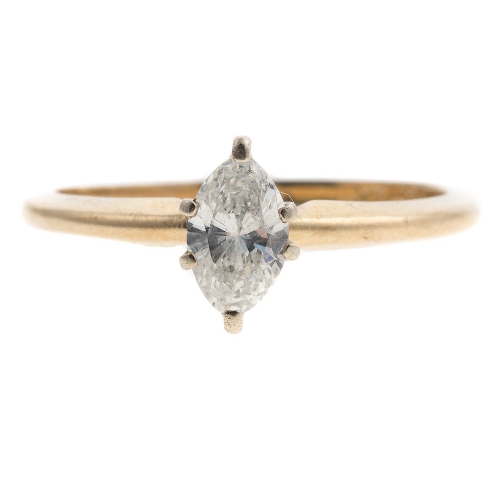 Appraisal: A Ladies Marquise Diamond Engagement Ring in K K yellow