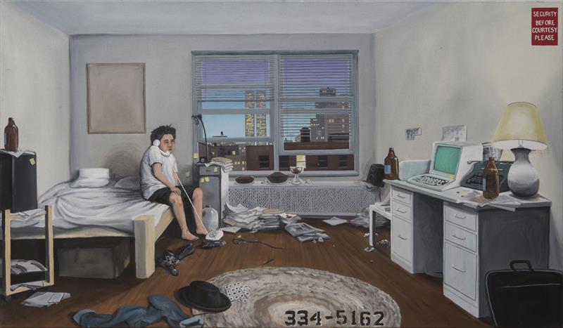 Appraisal: SANDOW BIRK b APARTMENT IN THE VILLAGE NYC Acrylic on