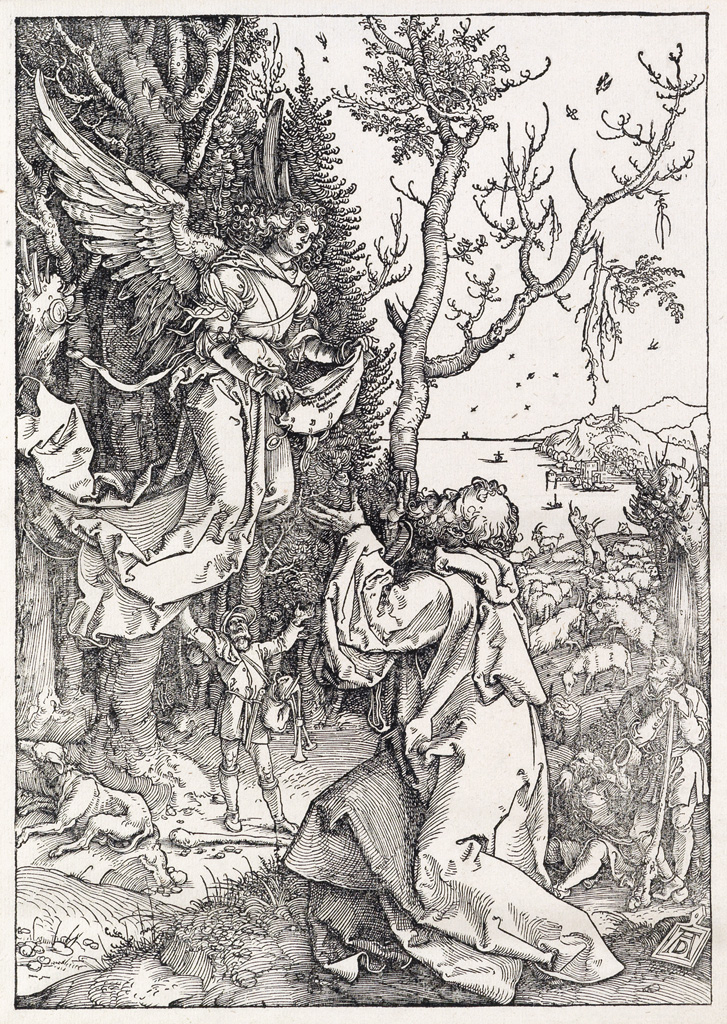 Appraisal: ALBRECHT D RER Joachim and the Angel Woodcut x mm