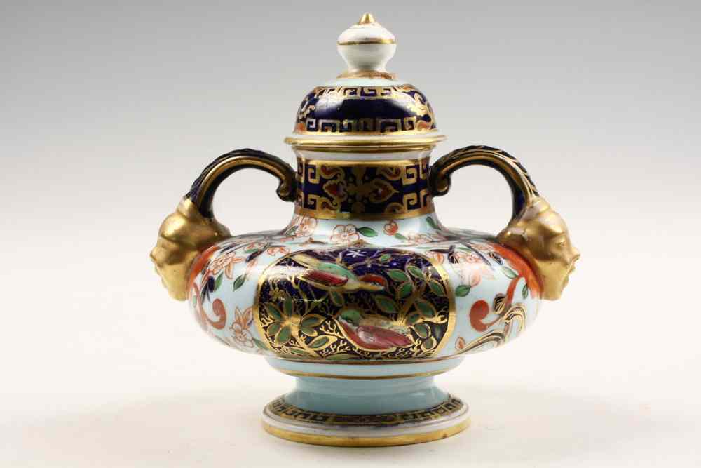 Appraisal: ROYAL WORCESTER CACHET - Fancy Persian Form Two-Handled Cachet with