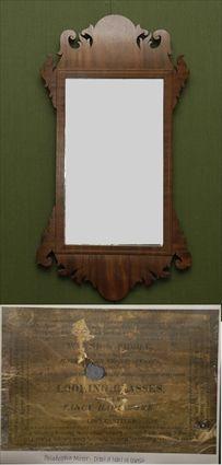 Appraisal: Philadelphia Federal Walnut Line Inlaid Mirror Bearing Makers Label