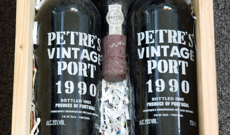 Appraisal: Case Of Port Containing Bottles Of Petres Vintage Port Bottled