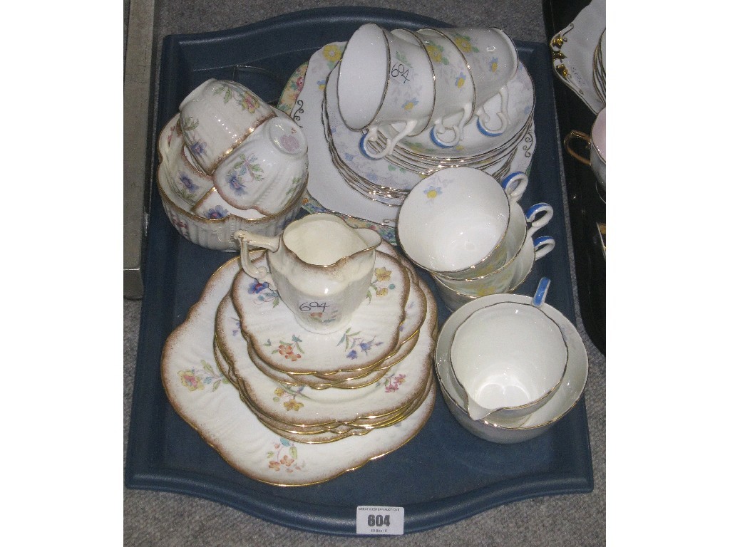 Appraisal: Tray lot of mixed teawares to include Moores