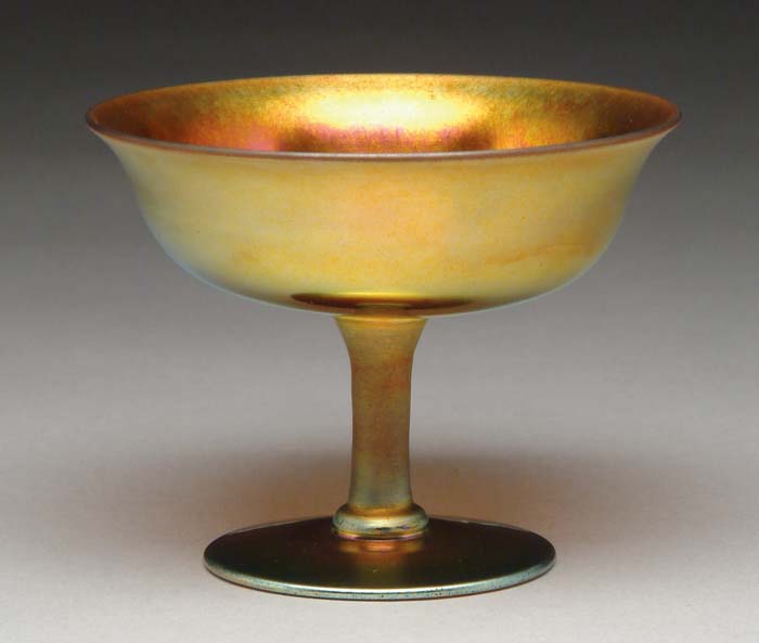 Appraisal: STEUBEN GOLD AURENE SHERBET Pretty gold Aurene sherbet has bright